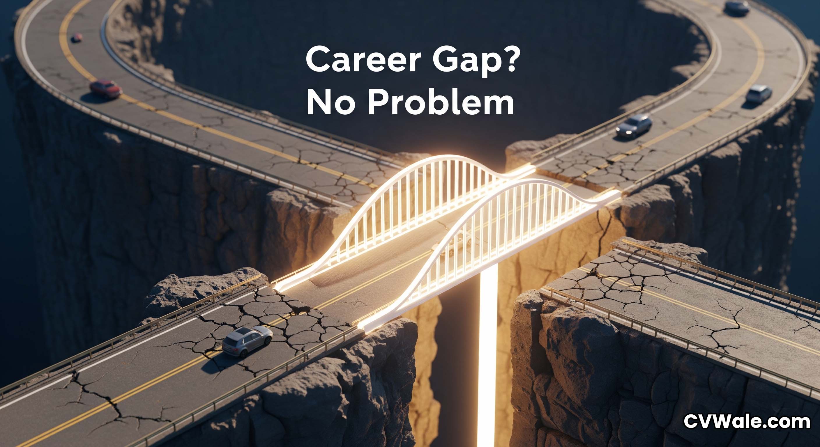 A bridge built over a gap in a career timeline.