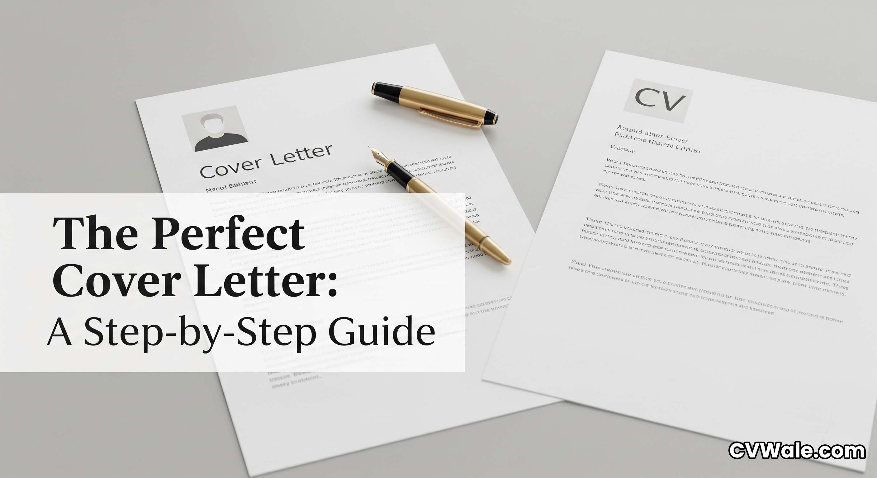 A professionally formatted cover letter document next to a matching CV.