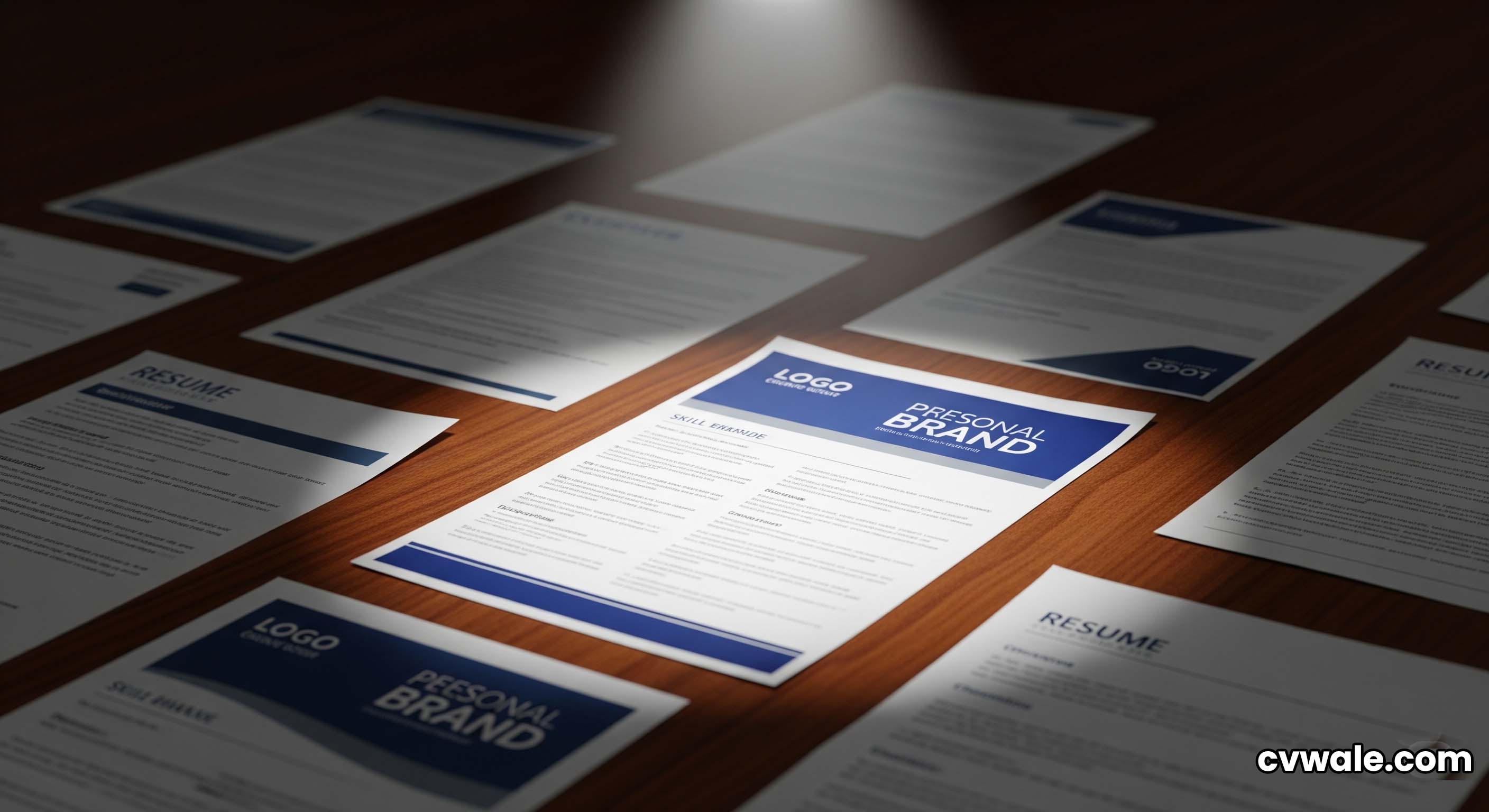 A highlighted CV with a strong brand message.